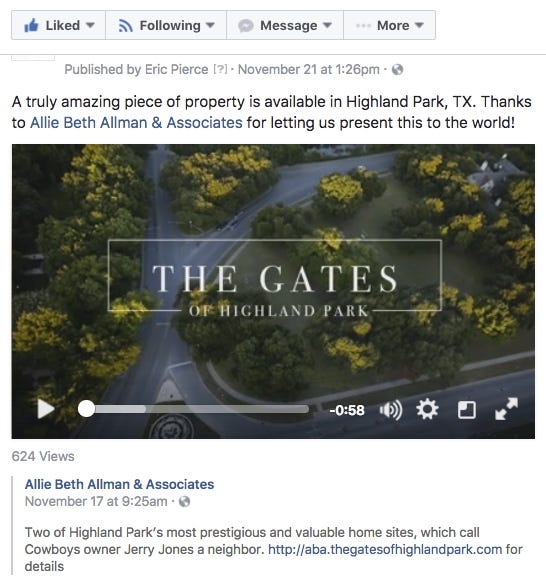 The Gates of Highland Park Facebook post