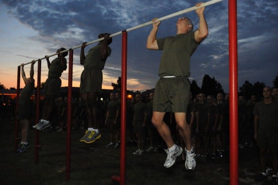 USMC-OCS-PFT-Pullups