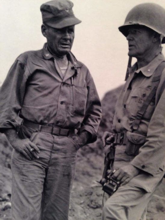 Chesty Puller with his hands in his pockets