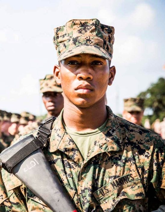 US Marine Recruit