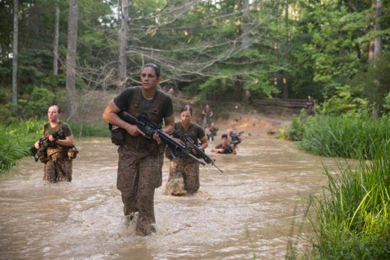 female marine candidate