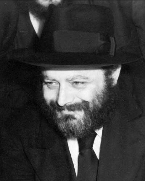 A young picture of the Lubavitcher Rebbe.