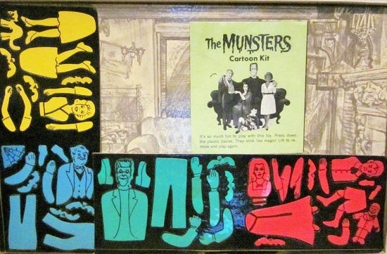 The Munsters Cartoon Kit colorforms