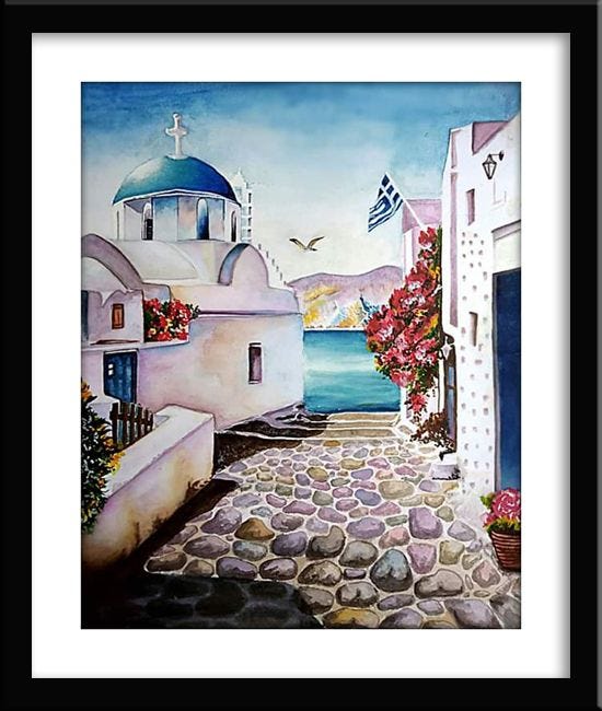 Greece Painting