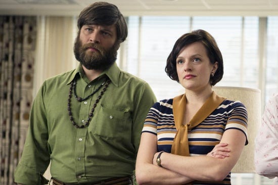 Peggy and Stan from Mad Men, a classic art director and copywriter duo