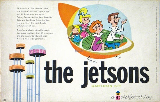 the jetsons cartoon kit colorforms
