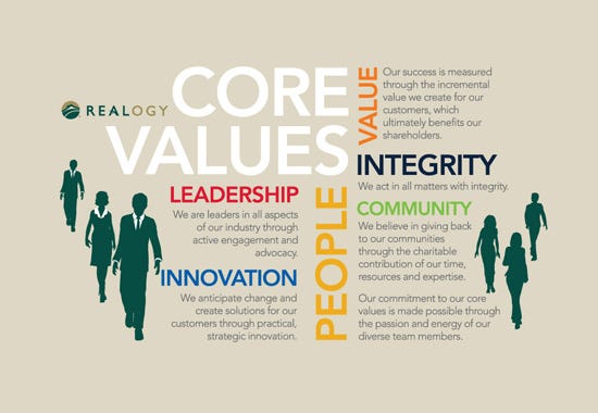 company core values