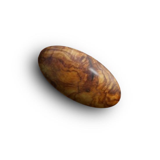 A wooden potato