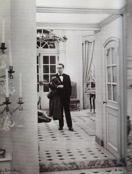 Balenciaga’s founder in his atelier in 1954