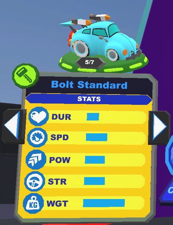 In-game screenshot of Practice Car