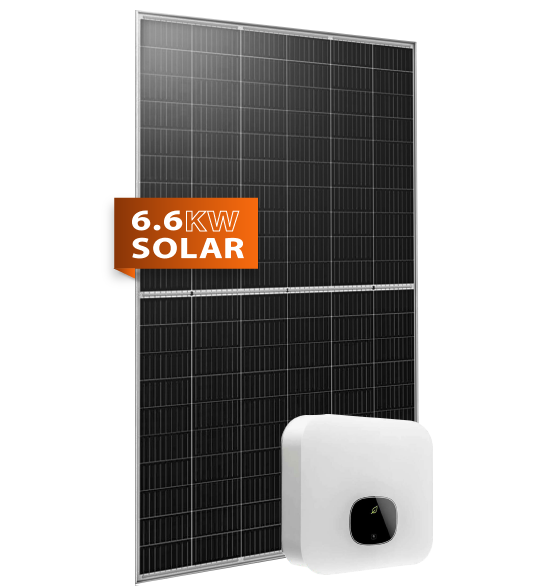 6.6kw solar system, 6.6kw solar system with inverter, residential solar panels