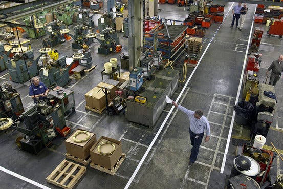 A typical factory floor