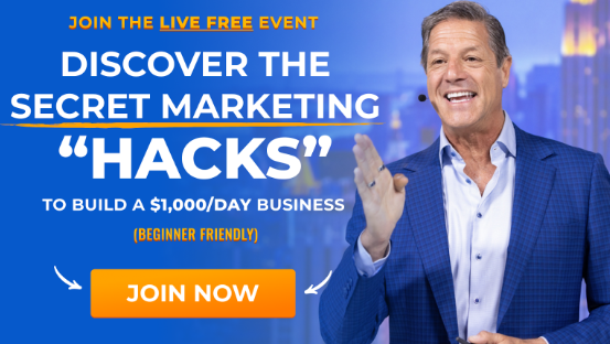 This free masterclass, hosted by John Assaraf, will review his best marketing hacks — innovative, cutting-edge and proven marketing strategies to produce consistent results for your business. Click on the image to register.