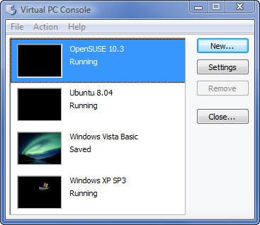 Virtual PC Console