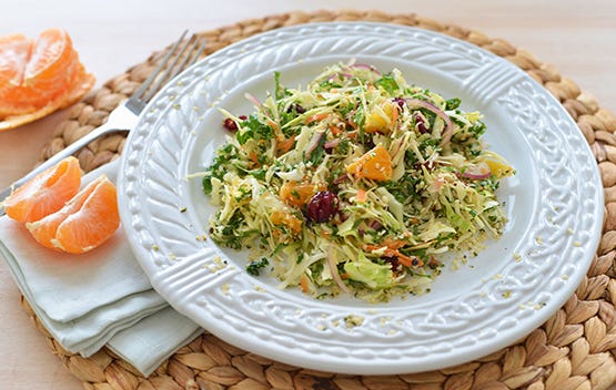 Winter Cabbage & Kale Salad - Stephanie Arsenault - Global Dish