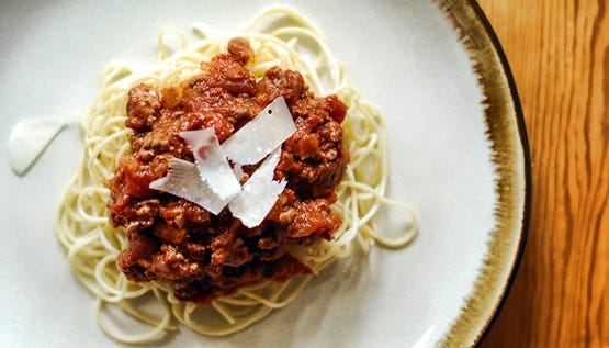 Spaghetti and Bolognese Sauce