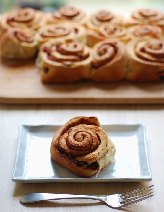 Orange Infused Cranberry Cinnamon Buns