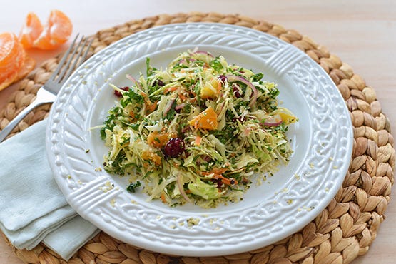 Winter Cabbage & Kale Salad - Stephanie Arsenault - Global Dish