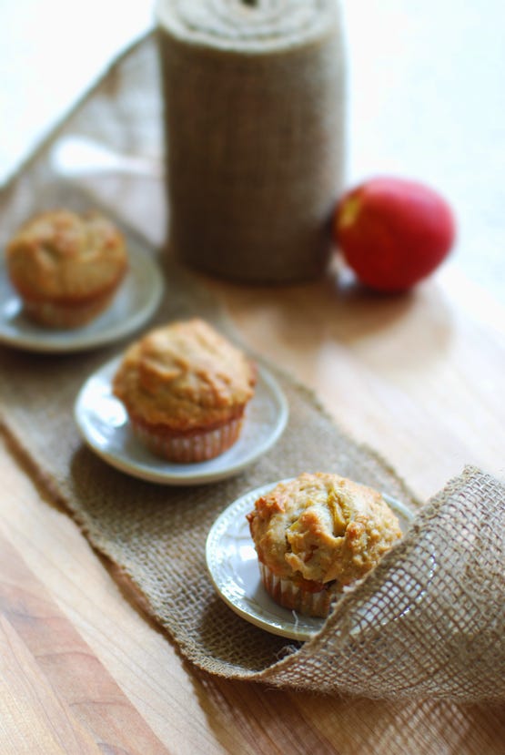 Quinoa Nectarine Muffins