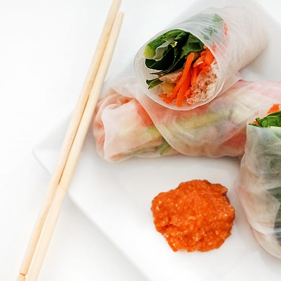 Steamed Chicken Salad Rolls - Stephanie Arsenault - Global Dish