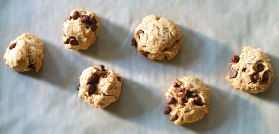 Lightish Chocolate Chip Cookies