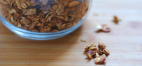 Bottom of Jar with Granola