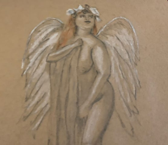 Angel Drawing by Alice Tulin/ Edit by Mark Tulin