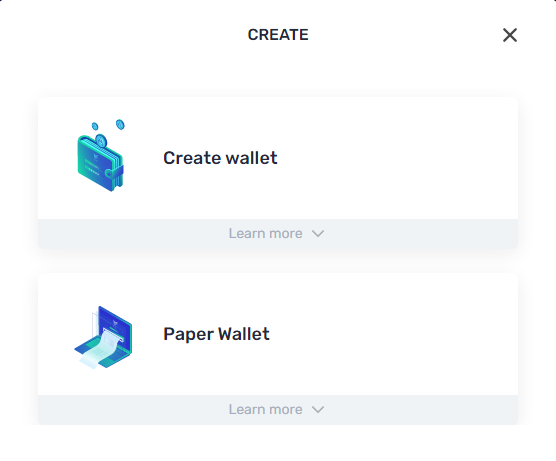 Choose between creating a new wallet or using an existing private key when setting up Yoroi wallet