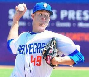 Zack Wheeler ranks second in the PCL with 40 strikeouts. (Steve Spatafore/51s)