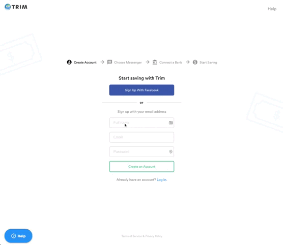 After filling the create account form, clicking on the create account button , the screen is showing a loading animation then open a new page. After clicking a link on the page the screen showing a pop up window with some text.
