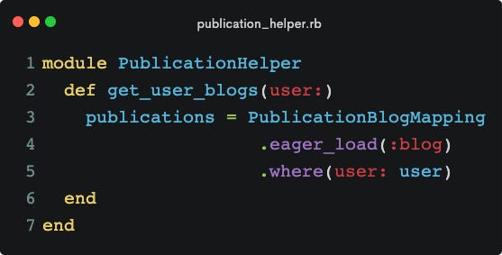 Ruby on Rails Best Practices — Eager Loading the Data