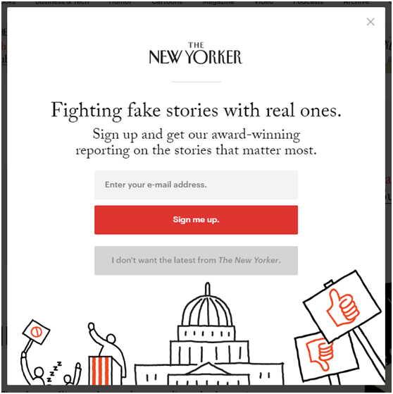 The New Yorker - Onsite Retargeting