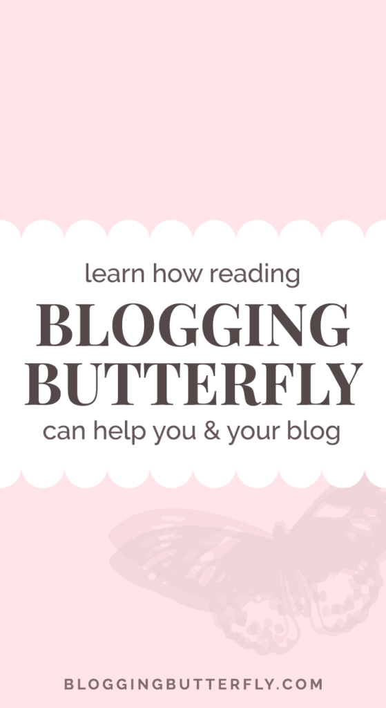 Find out how you can find blogging advice at Blogging Butterfly