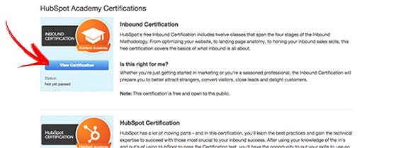 Certificado Internacional HubSpot de Inbound Marketing - Passo 3