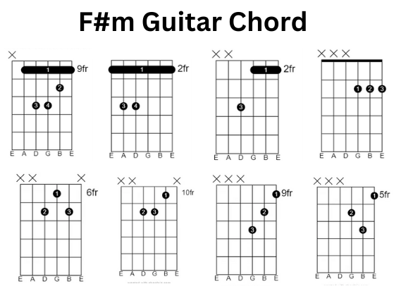 F#m (F Sharp Minor) Guitar Chord Variations