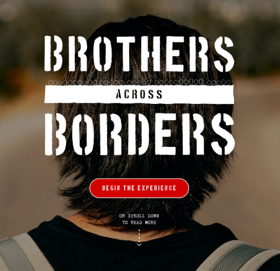 Image from the opening scene of the immersive story ‘Brothers across Borders’