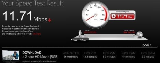 Verizon FIOS Quantum Speeds and 300 mbps