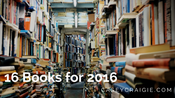 16 Books for 2016