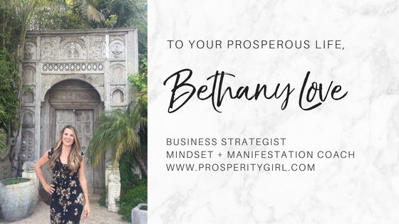 Prosperity Girl // Spiritual Mindset + Business Coaching