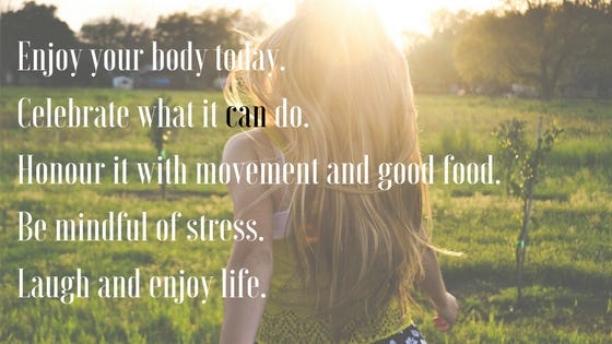 enjoy your body