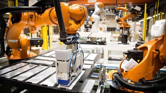 siemens intek battery factory robots