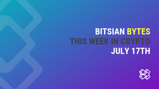 bitsian-plug in all your exchanges into one screen. this is our week in review.