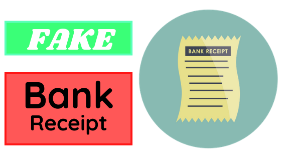 Fake Bank Receipt