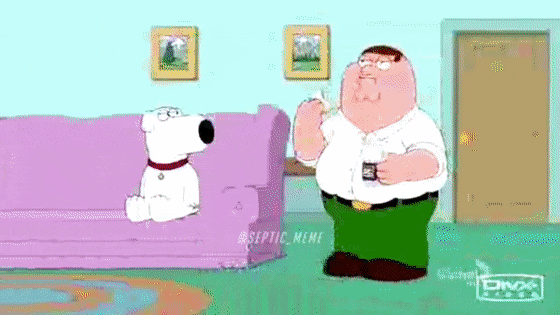 Peter Griffin Tries Rice Cakes — septic_meme on instagram