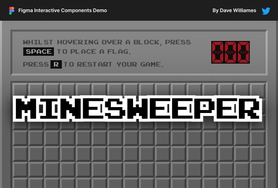 Minesweeper Thumbnail explaining instructions for the game