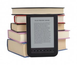 Instead of carrying heavy textbooks, many students are choosing to use ebooks, which they carry on a single device.