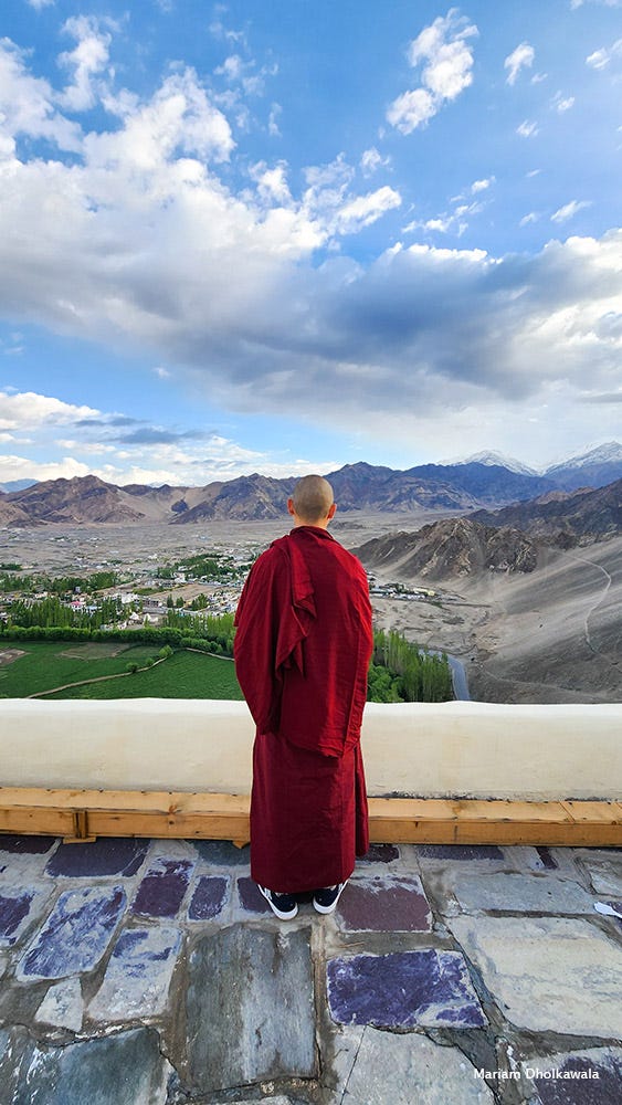 Monk at the Thiksey Monastery