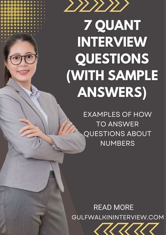 7 Quant Interview Questions