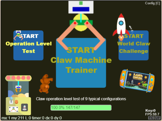 Clawman, the online claw machine simulation game title.