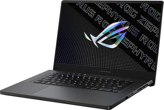 “ASUS ROG Zephyrus G15: 15.6” QHD Laptop with AMD Ryzen 9, 16GB Memory, NVIDIA GeForce RTX 3080, 1TB SSD, Eclipse Gray”